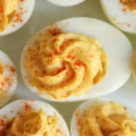 Deviled eggs on a plate