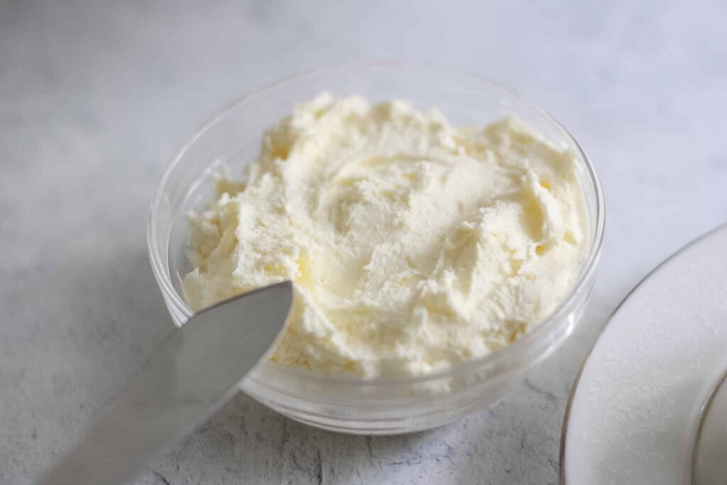 bowl of clotted cream