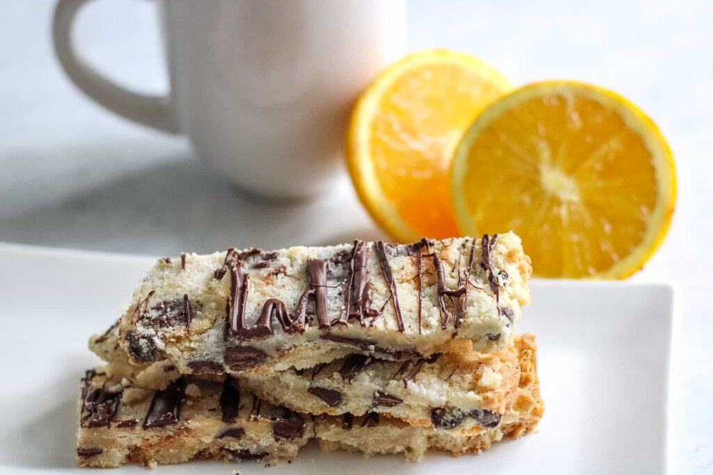 chocolate orange shortbread