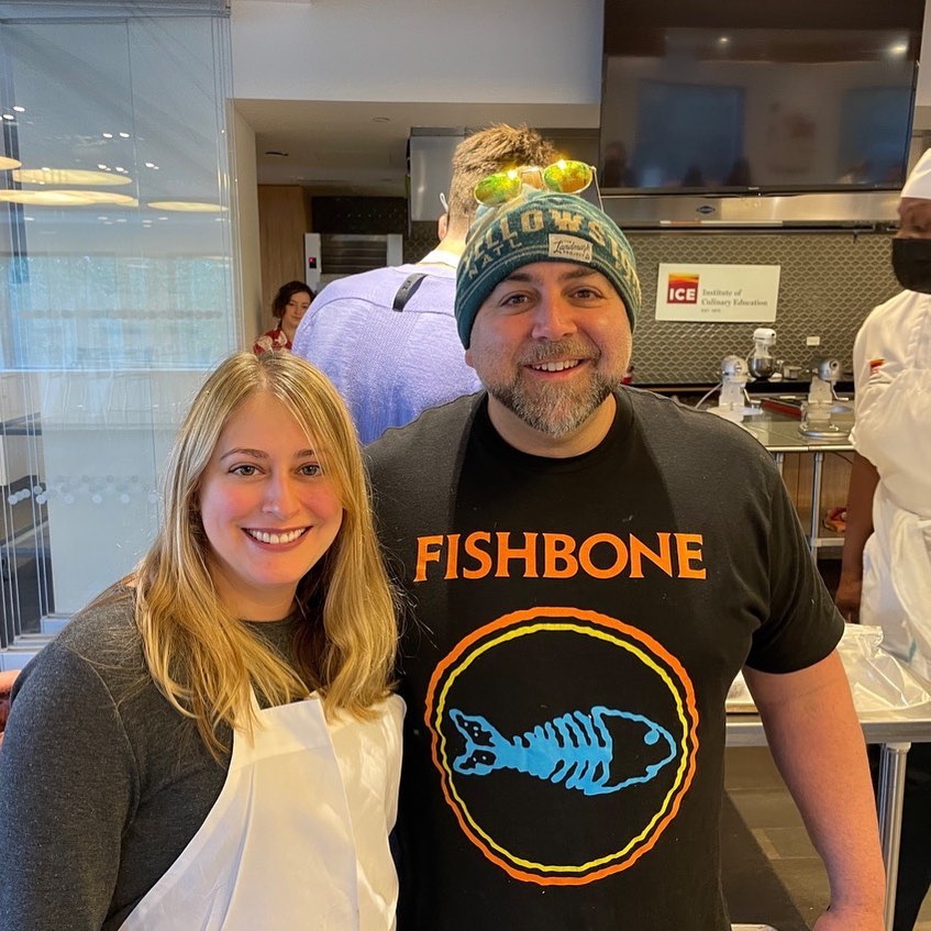 Today I got to meet and bake with one of my idols @duffgoldman through @nycwff. I feel so lucky that I was able to attend the master class today!

#baking #cookies #grateful