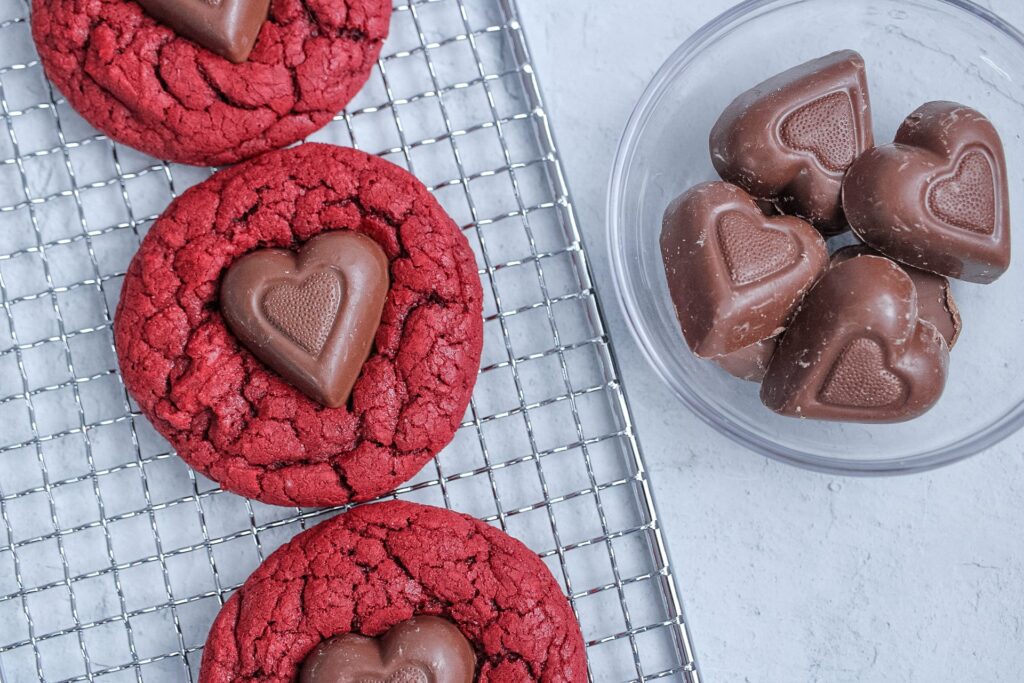 Red Velvet Cake Mix Cookies