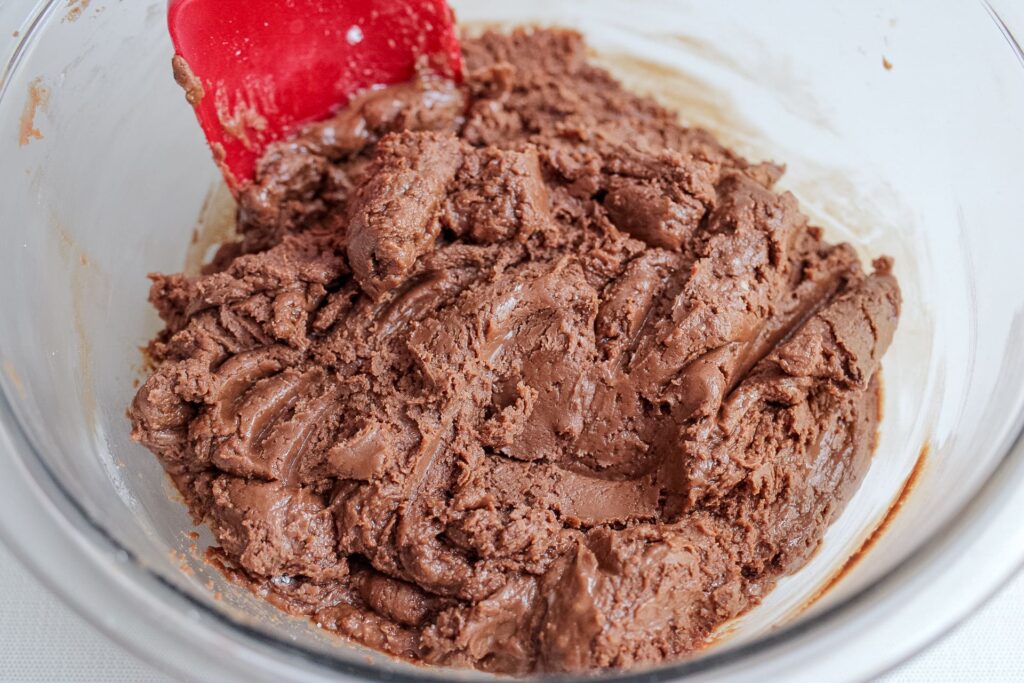 Nutella cookie batter