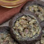Chocolate bourbon pecan pie cookies