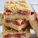strawberry rhubarb bars