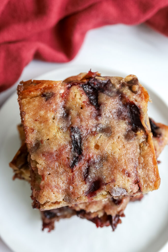 chocolate cherry blondies