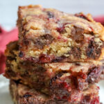 chocolate cherry blondies