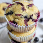 blueberry cornbread muffins