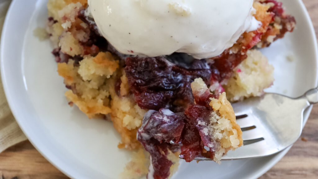 fall plum cobbler