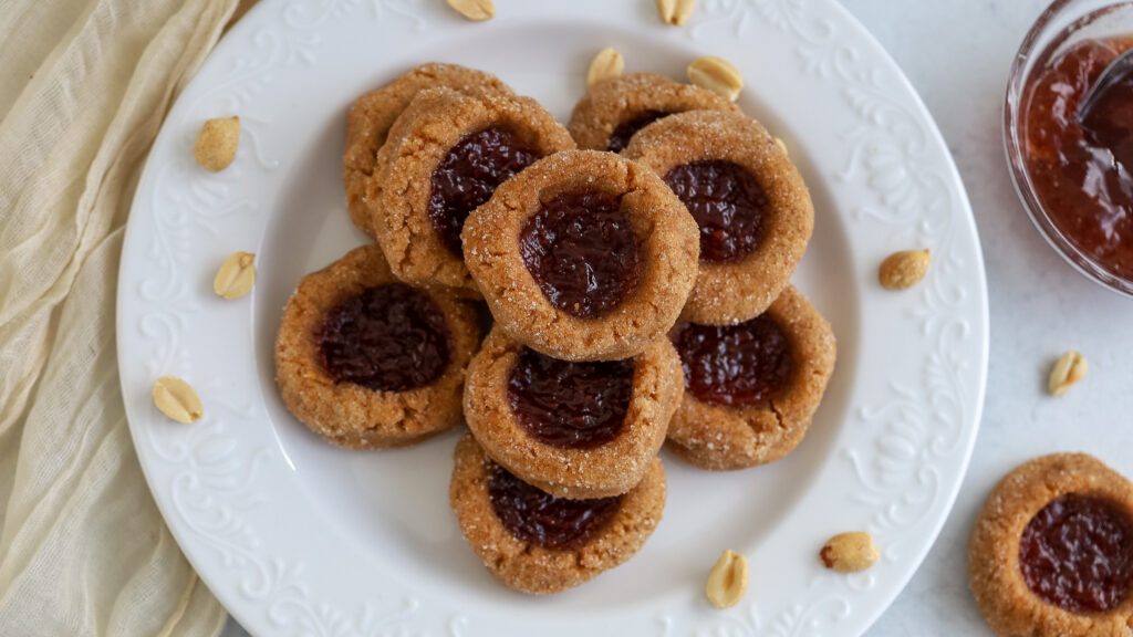 peanut butter and jelly cookies