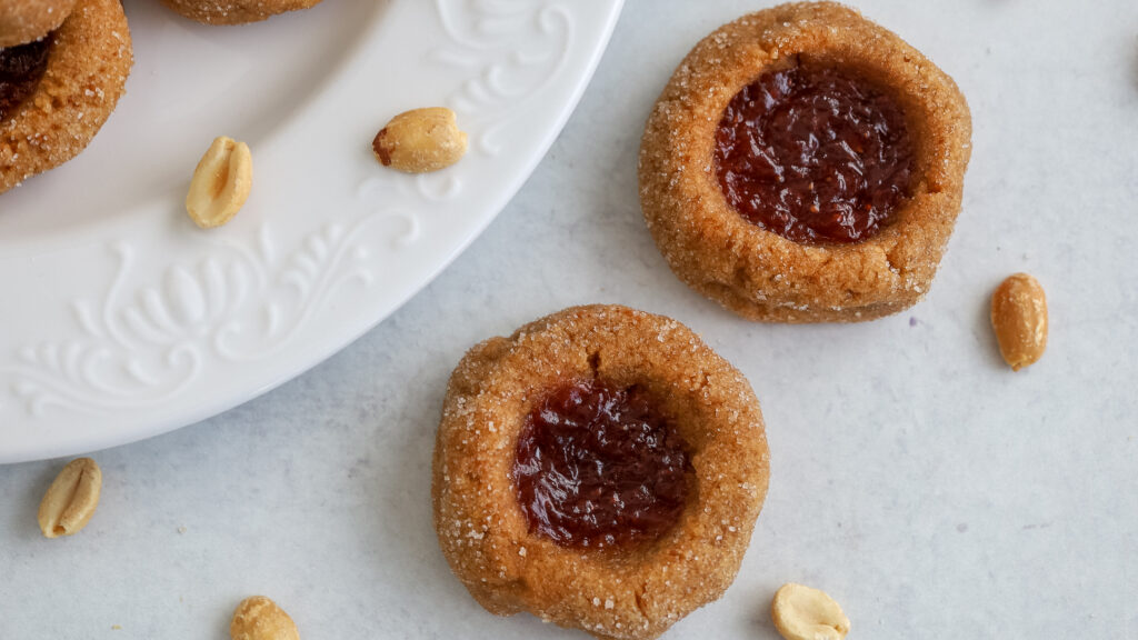 peanut butter and jelly cookies