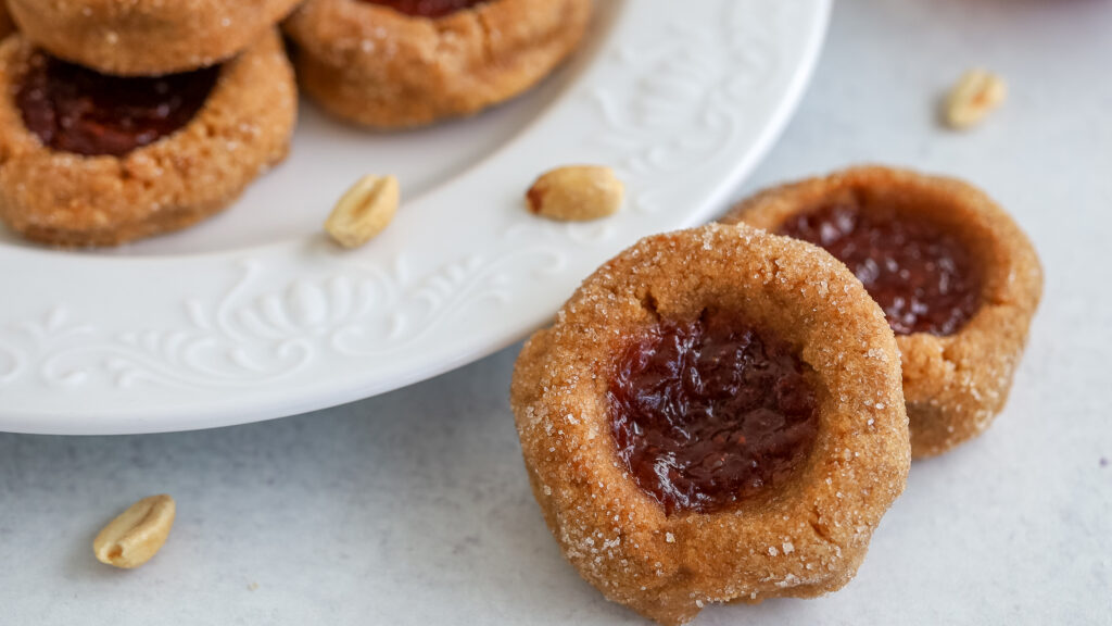 Gluten free peanut butter and jelly cookies