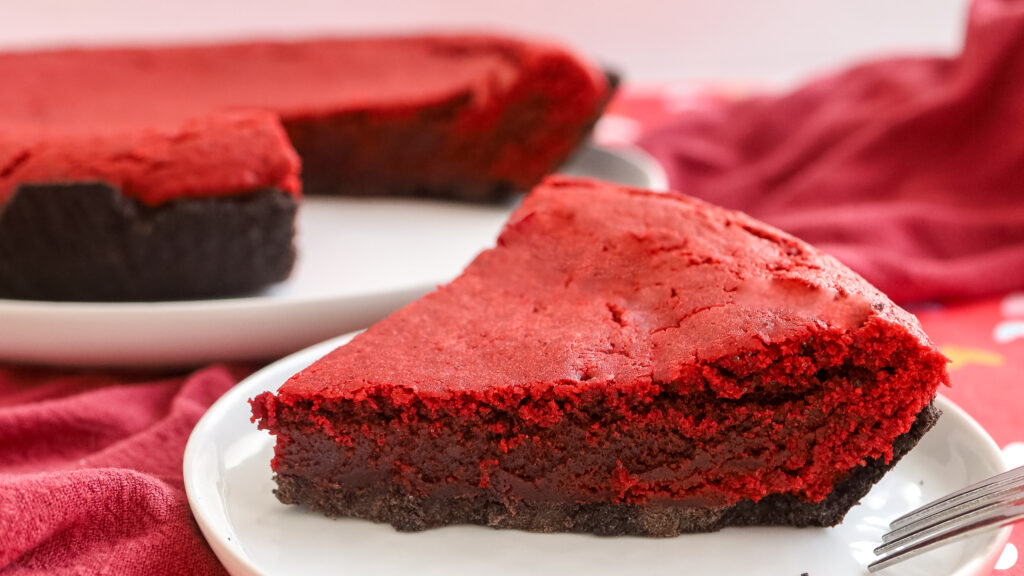 Close up on a slice of pie