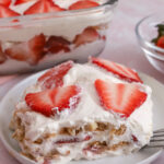 strawberry icebox cake