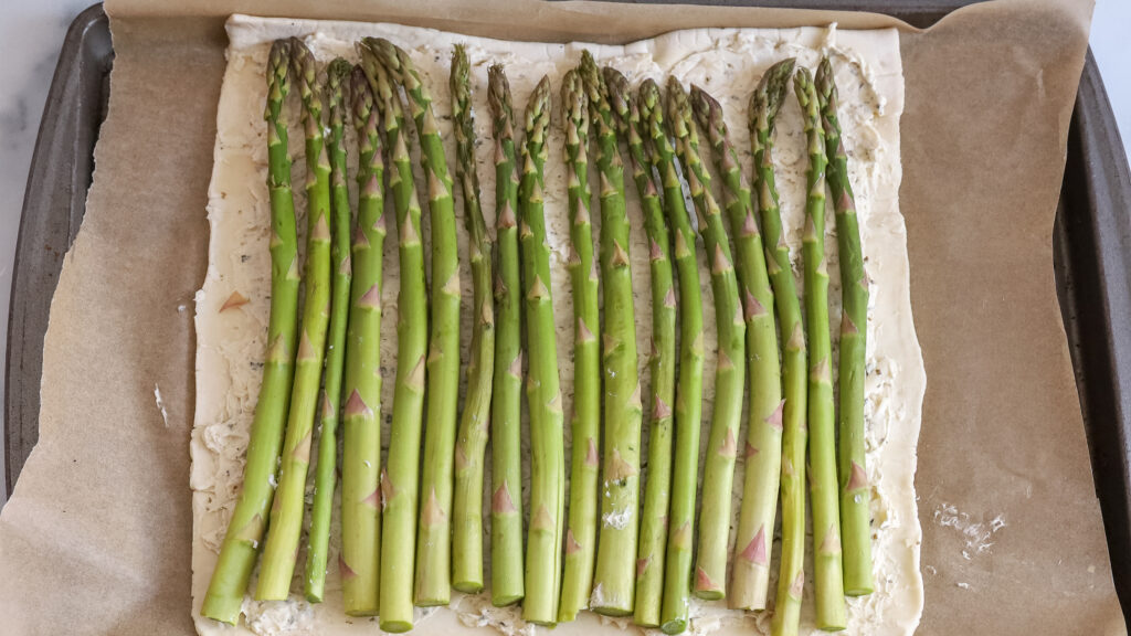 puff pastry asparagus tart directions