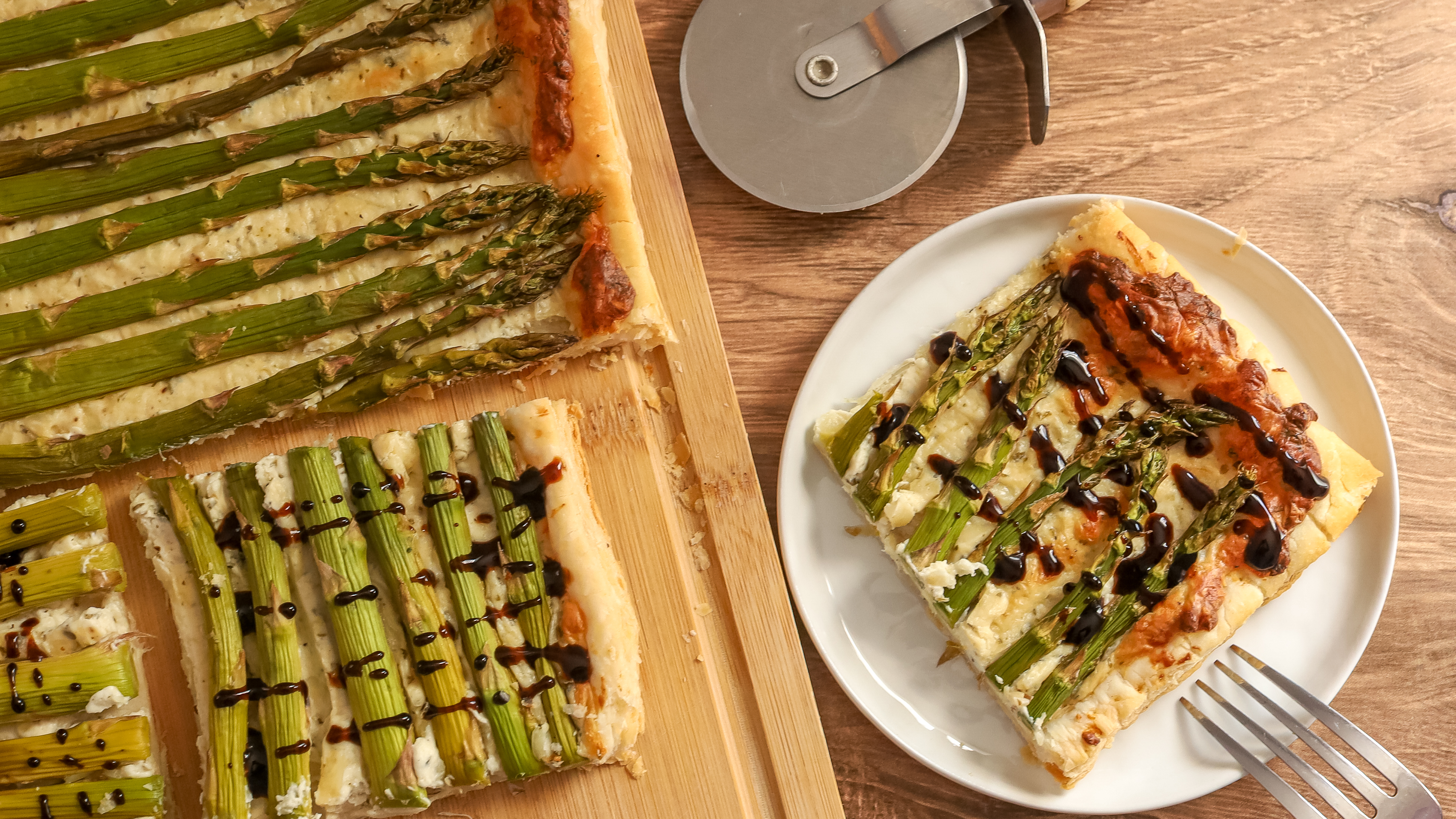puff pastry asparagus tart