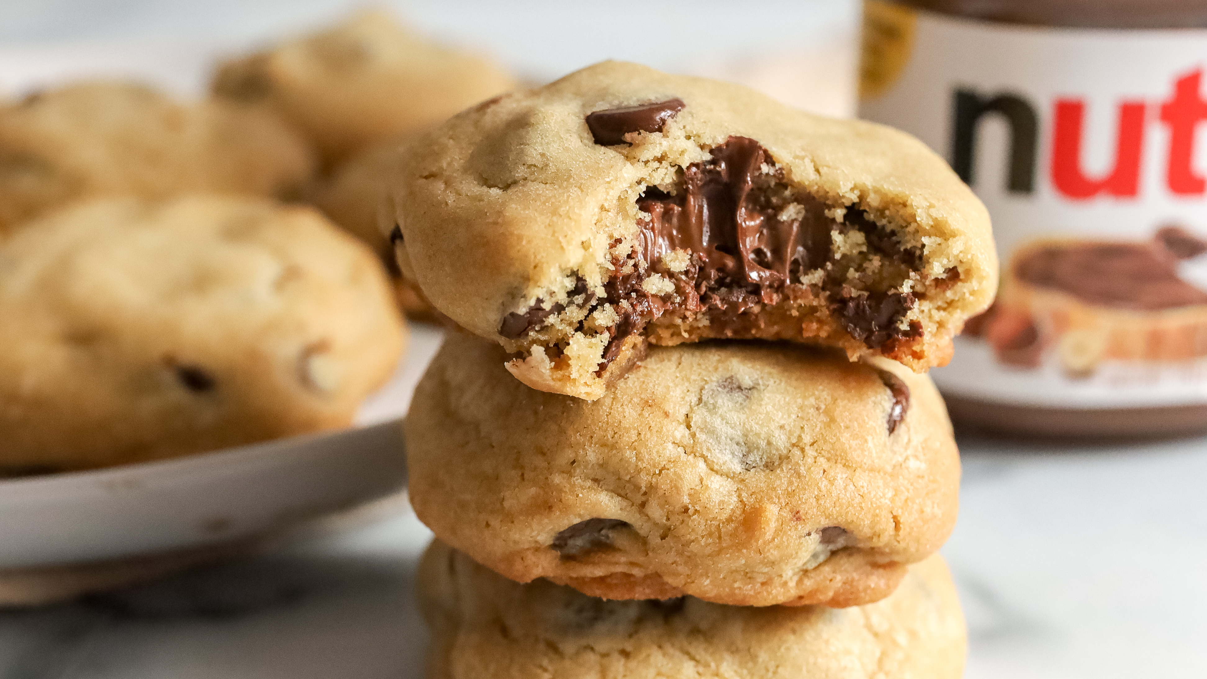 Nutella chocolate chip cookies