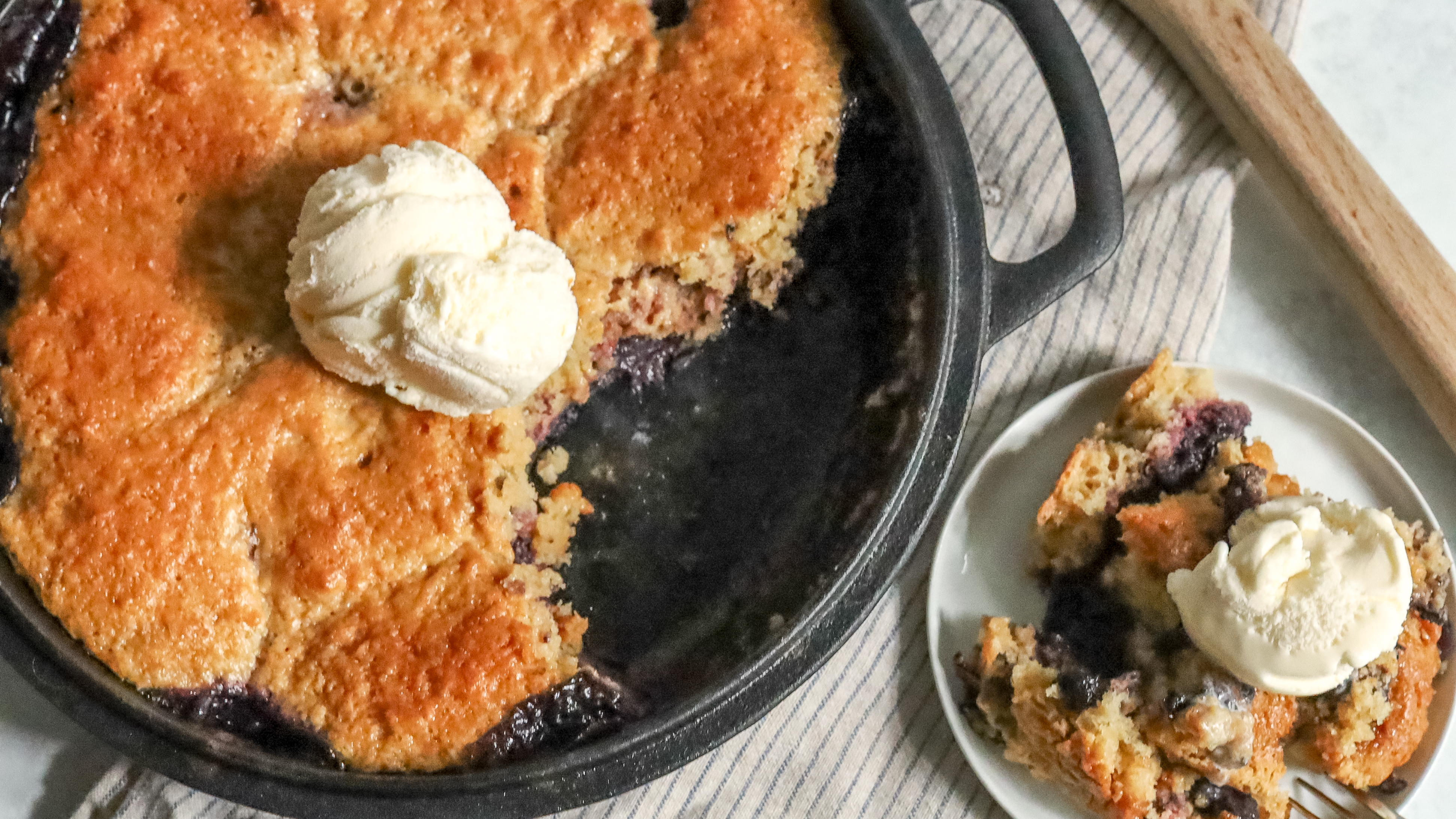 Mixed berry cobbler