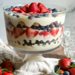 berry trifle in a bowl