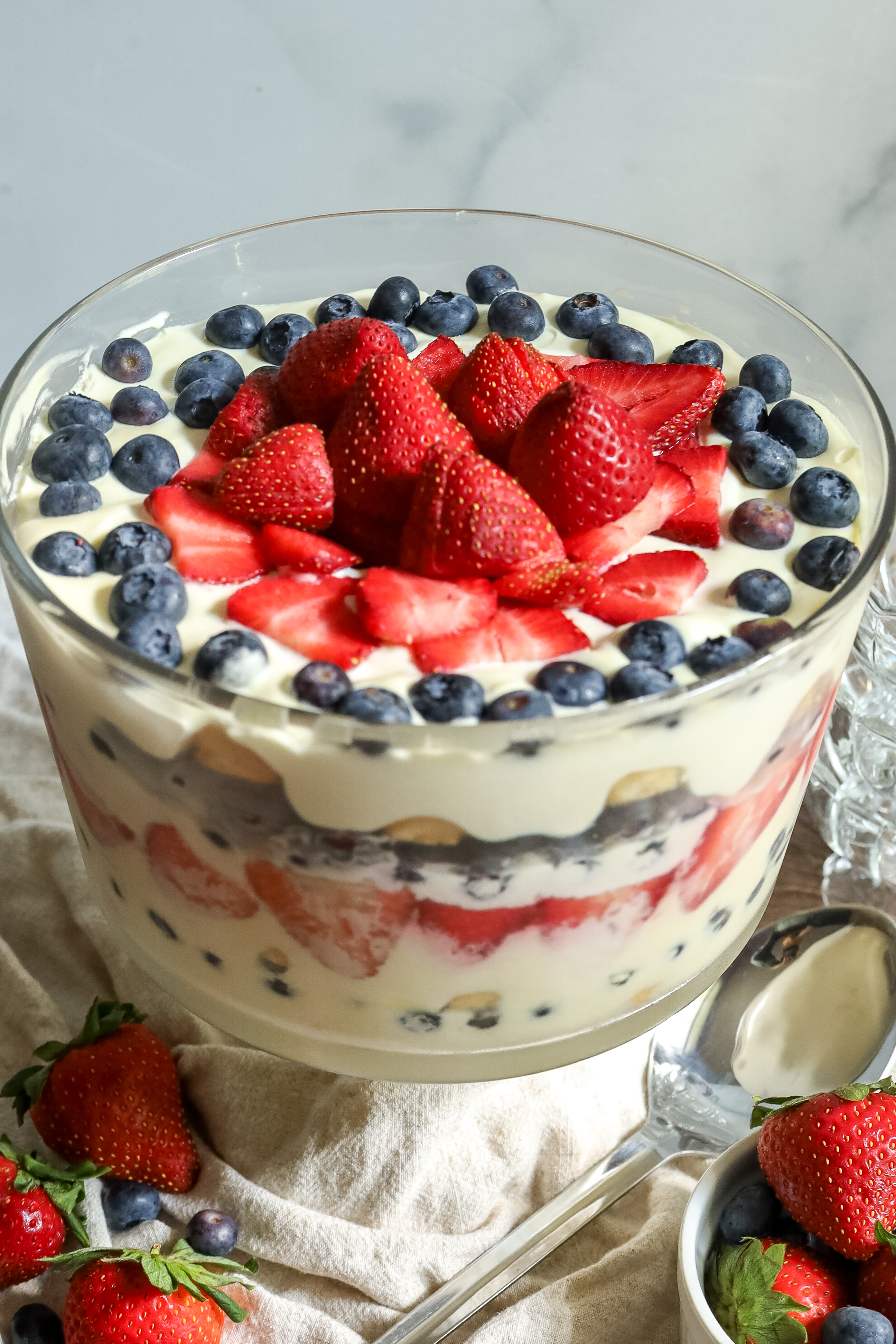 Fourth of July trifle