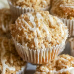 peach cobbler muffins