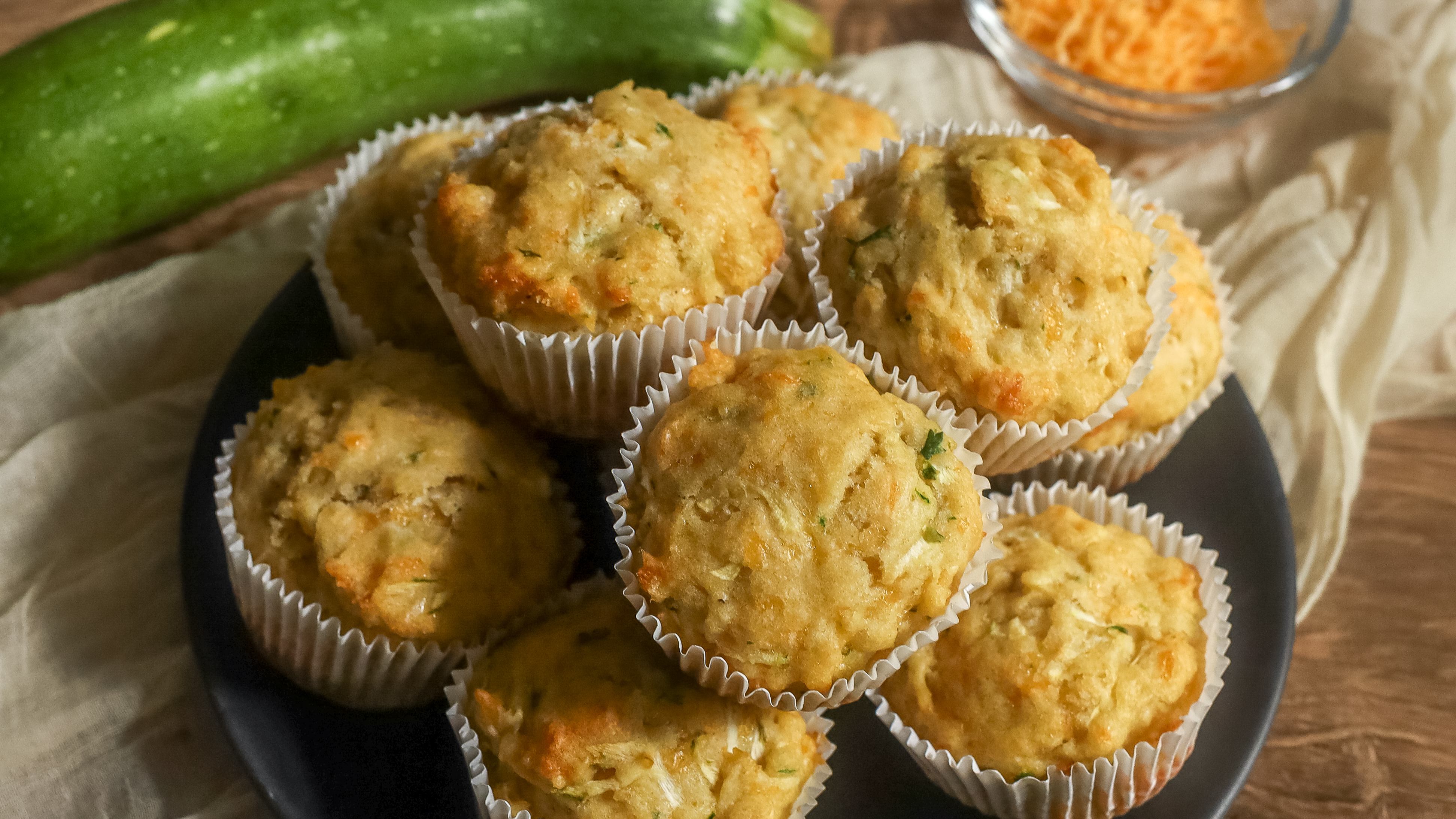 cheddar zucchini muffins