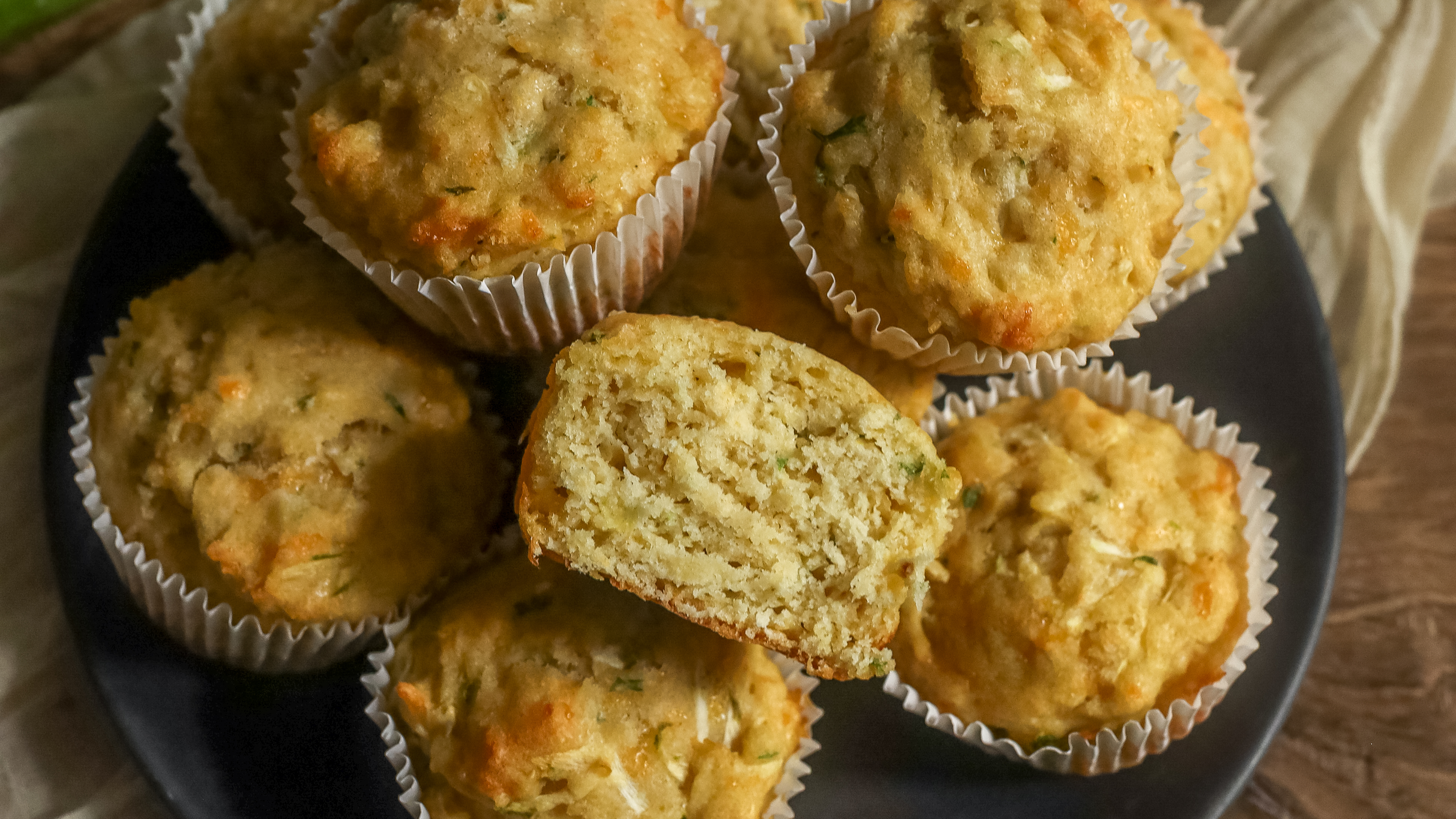 savory zucchini muffins