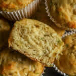 Cheddar zucchini muffins