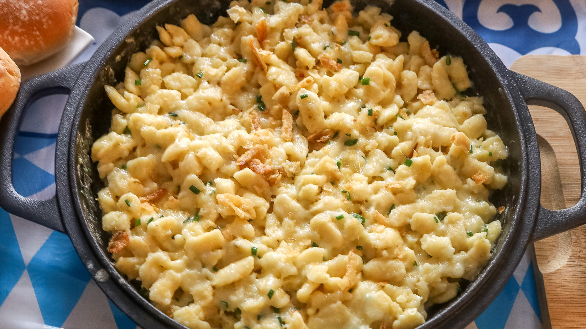 Close up of Käsespätzle