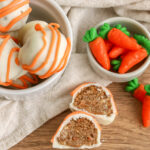carrot cake truffles on a table