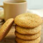 Brown butter snickerdoodles stacked